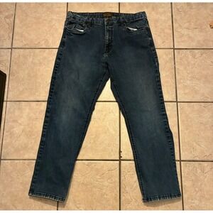 URBAN STAR Mens Jeans 35x28 Dark Wash Straight Leg Denim Pants